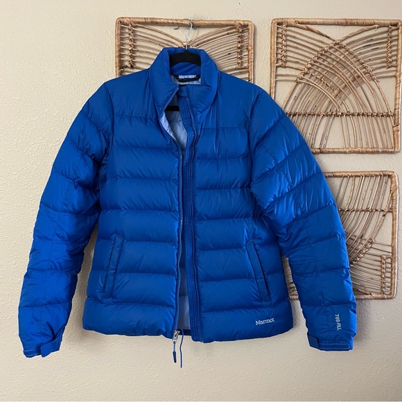 Marmot Jackets & Blazers - Marmot Down Puffer Jacket 700 Fill Blue Packable Quilted Women's Sz M B29